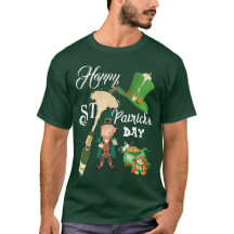 Happy St Patricks Day Lucky Hat Leprechaun Gold