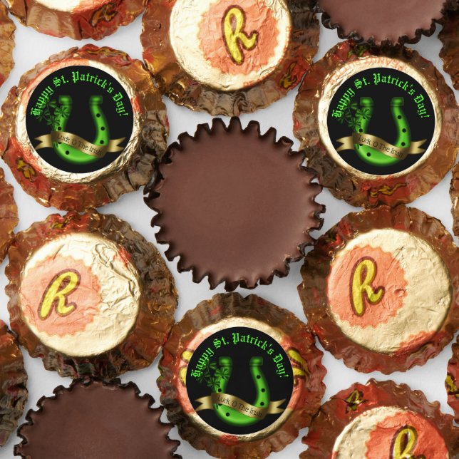 Happy St. Patrick's Day Lucky Horseshoe Reese's Peanut Butter Cups (Assorted)