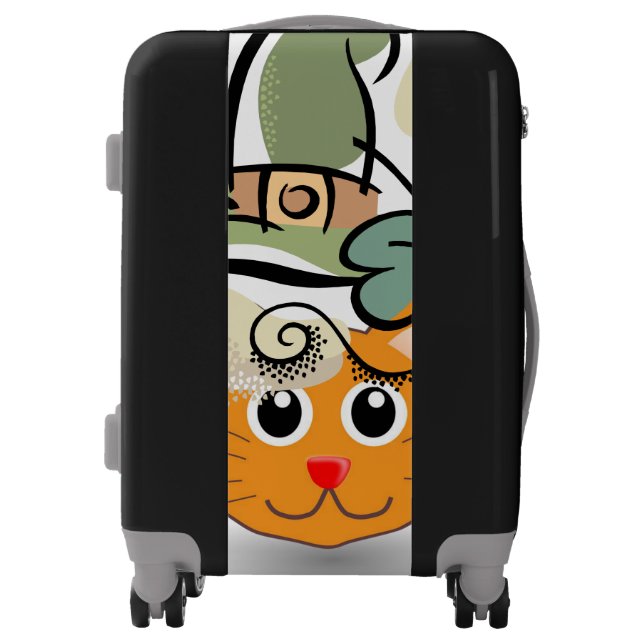 Happy St. Patrick's Day Luggage Cat (Front)