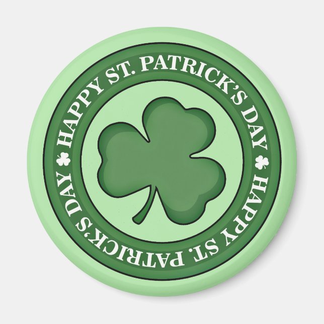 Happy St. Patricks Day Magnet (Front)