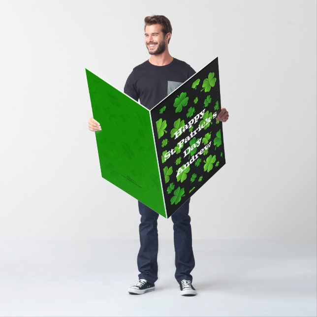 Happy St. Patricks Day or Guys Birthday Big Card (In Situ)
