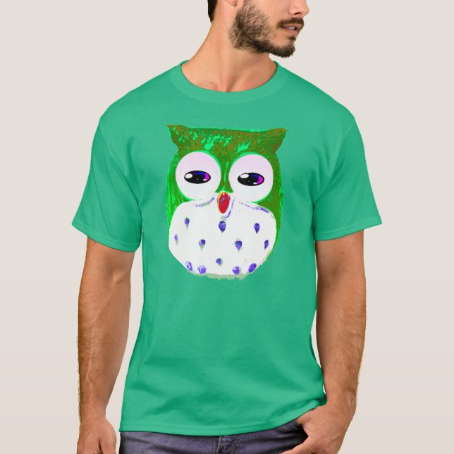 Happy St. Patrick's Day Owl T-Shirt (Front)