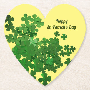 Happy St. Patrick's Day Paper Coaster