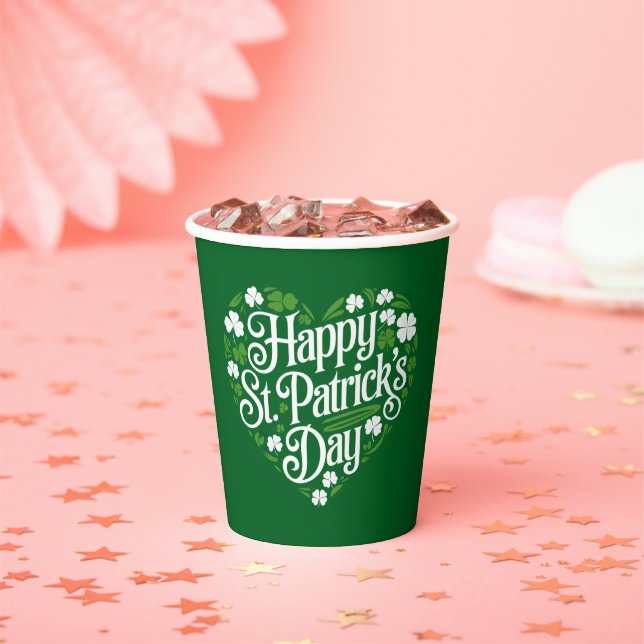 Happy St Patrick's Day  Paper Cups (Insitu)