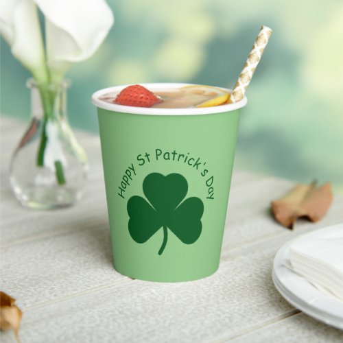 Happy St Patricks Day Paper Cups