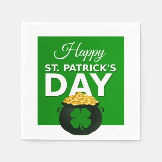 Happy St Patrick's Day Paper Napkin