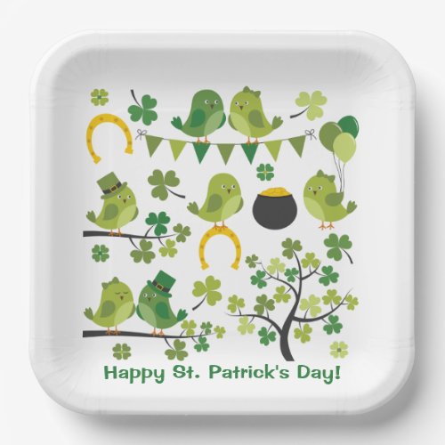 Happy St Patricks Day Paper Plate 