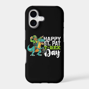Happy St Patrick's Day Pat T Rex Dinosaur iPhone 17 Case