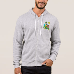 happy st. patrick's day penguin leprechaun hoodie