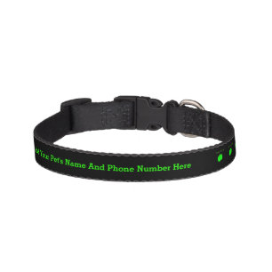 Happy St.  Patrick's Day Personalized Pet Collar