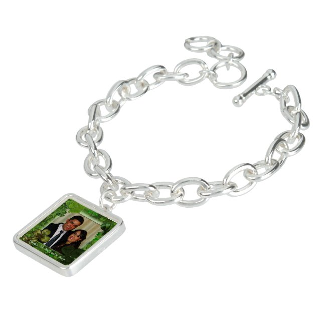 Happy St. Patrick's Day Photo Bracelet (Side)