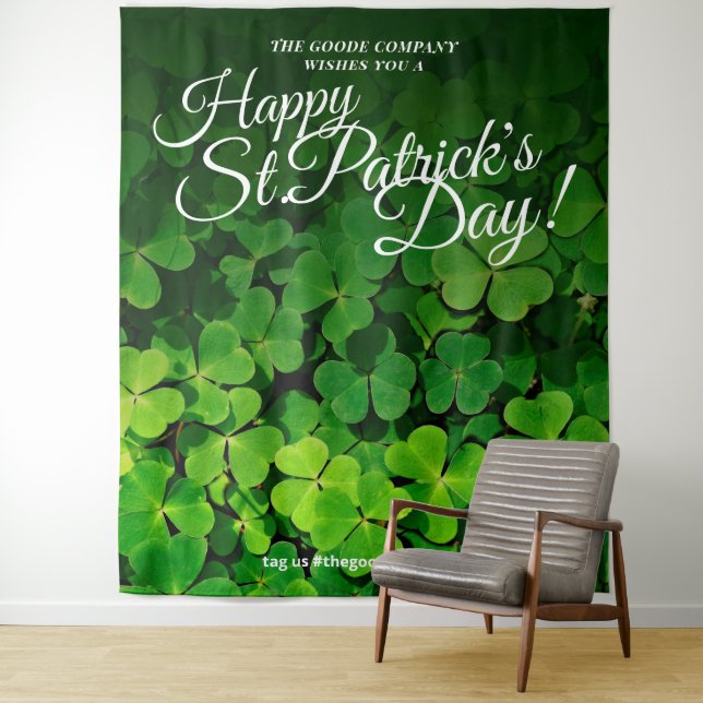 Happy St. Patrick's Day | Photo Selfie Backdrop (In Situ)