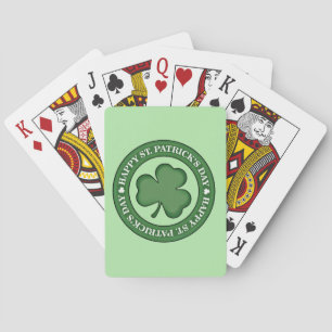 Happy St. Patricks Day Poker Cards