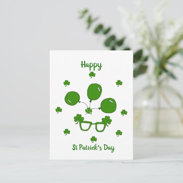 Happy St Patrick's Day    Postcard (Standing Front)