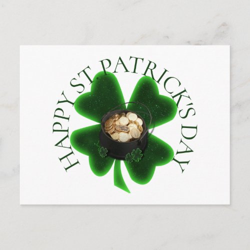 Happy St Patricks Day Postcard