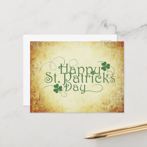 Happy St Patricks Day Postcard