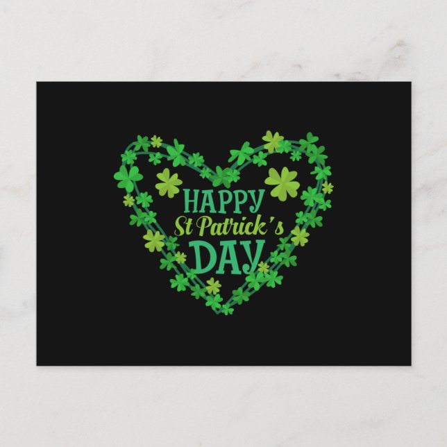 Happy St Patrick's Day Postcard (Front)