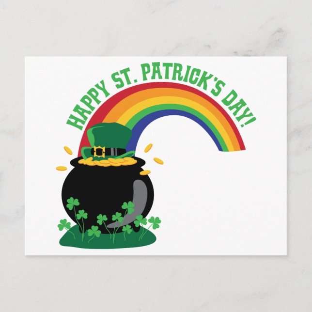 Happy St. Patricks Day Postcard (Front)