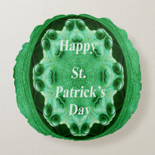 Happy St. Patrick's Day..... Round Pillow