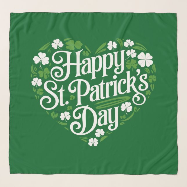 Happy St Patrick's Day  Scarf (Front)