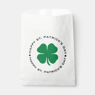 Happy St. Patrick's Day Shamrock Lucky Charm Class Favor Bag