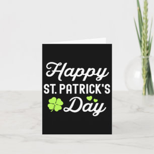 Happy St Patricks Day Shamrock Lucky Womens  Card