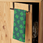 HAPPY ST. PATRICK'S DAY Shamrock Pattern Kitchen T Kitchen Towel
