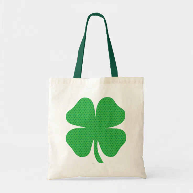 St Patrick's Day Shamrock Pattern Print Luggage Cover Protector