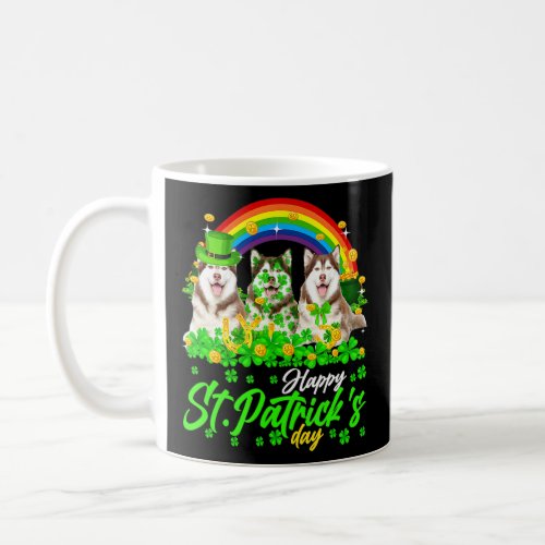 Happy St Patricks Day Shamrock Rainbow Leprechau Coffee Mug