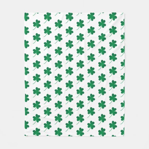 Happy St Patricks Day Shamrocks Throw Blanket