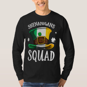Happy St Patrick's Day Shenanigans Squad Hat Irela T-Shirt
