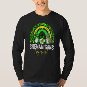 Happy St Patrick's Day Shenanigans Squad Irish Gno T-Shirt