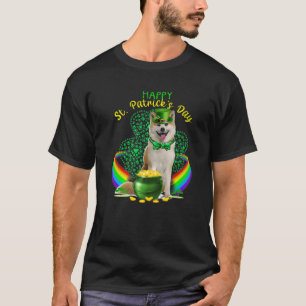 Happy St Patricks Day Shiba Inu Leprechaun Hat Sha T-Shirt