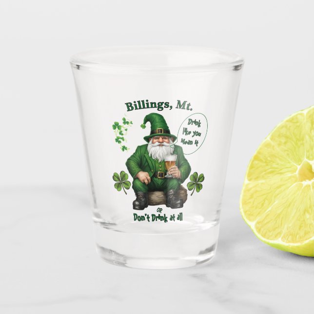 Happy St. Patrick's Day  Shot Glass (Front)