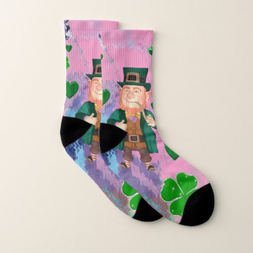 Happy St Patricks Day  Socks Mens and Womens