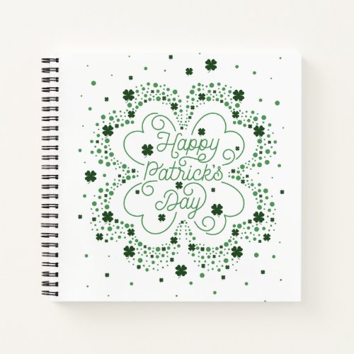 Happy St Patricks Day Sq Notebook