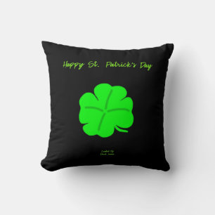 Happy St. Patrick's Day Square Throw Pillow