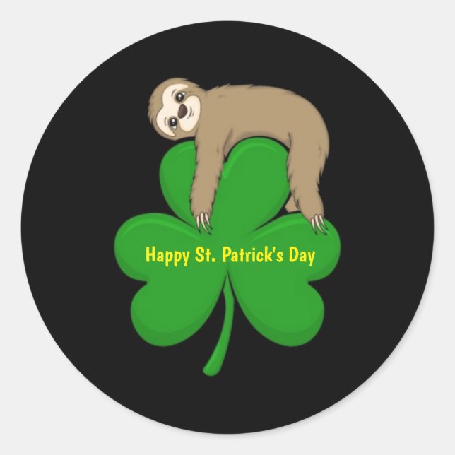 Happy St. Patrick's Day sticker (Front)