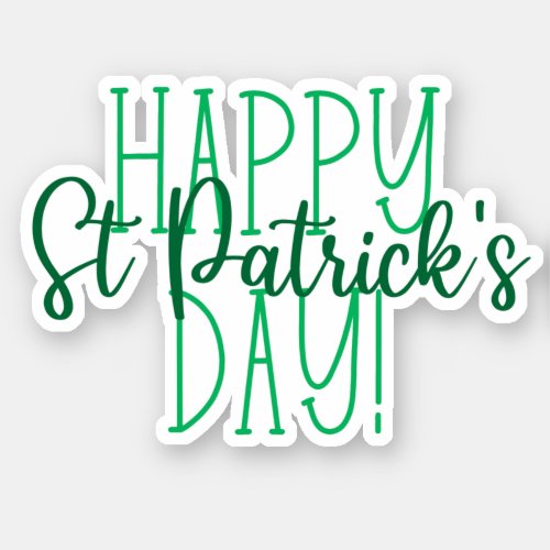 Happy St Patricks Day Sticker