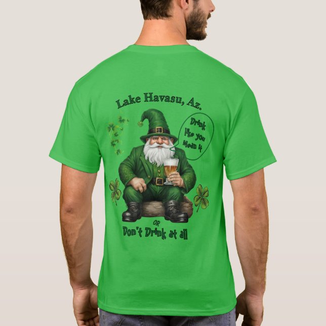 Happy St. Patrick's Day  T-Shirt (Back)
