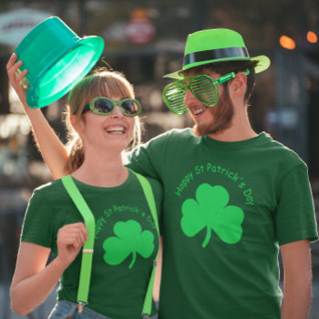 Happy St Patrick's Day T-shirt by DesignsbyHarmony at Zazzle
