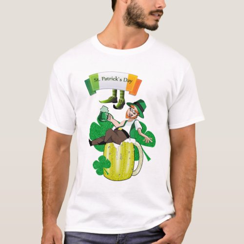 Happy St Patricks Day T_Shirt Beer