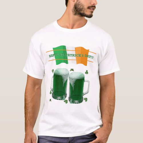 Happy St Patricks Day T_Shirt Beer