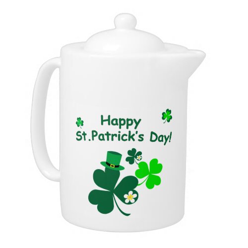 Happy St Patricks Day Teapot