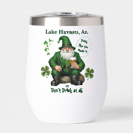 Happy St. Patrick's Day Thermal Wine Tumbler