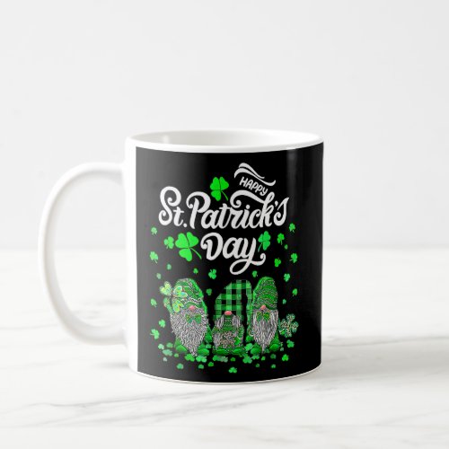 Happy St Patricks Day Three Gnomes Shamrock Essen Coffee Mug