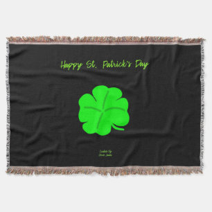 Happy St.  Patrick's Day Throw Blanket