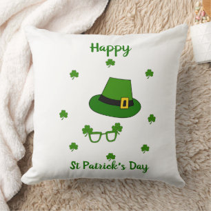 Happy St Patrick's Day Throw Pillow
