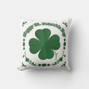Happy St. Patrick's Day Throw Pillow
