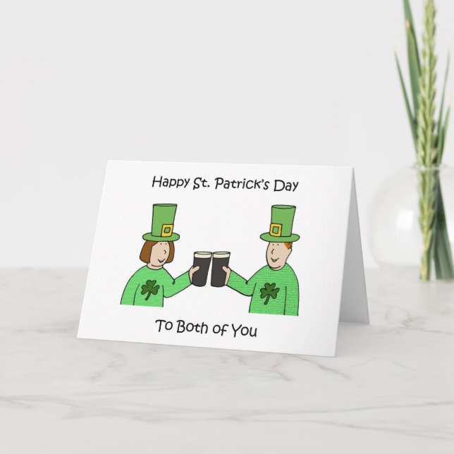 Happy St Patrick's Day to Both of You Card (Front)